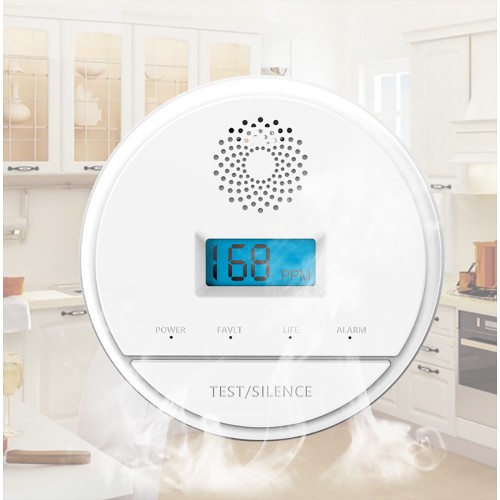 Бездротовий детектор чадного газу із сигналізацією для дому SUNROZ Smart Alarm System Бездротовий детектор чадного газу із сигналізацією для дому SUNROZ Smart Alarm System