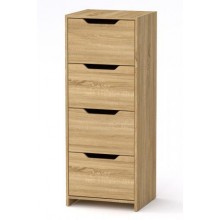 Високий комод Компанит С 48х42х123 см Дуб сонома