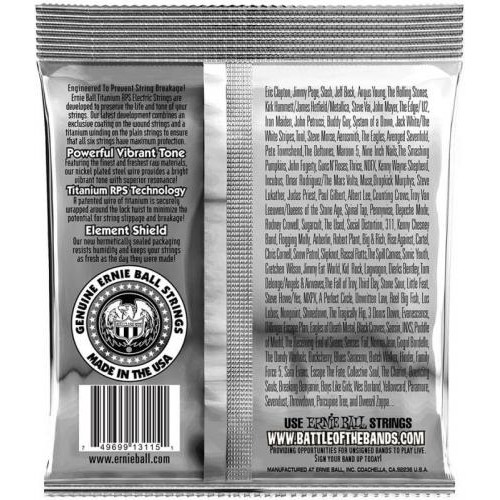 Струни для електрогітари Ernie Ball 3122 Regular Slinky Titanium Coated Strings 9/46 Струни для електрогітари Ernie Ball 3122 Regular Slinky Titanium Coated Strings 9/46