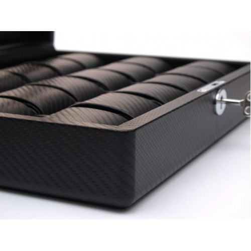 Шкатулка для зберігання годинників Salvadore 18W-KCC 340х260х90 мм Чорний