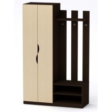 Передпокій з шафою Компанит Ніна 120,2х46,8х195 см Венге