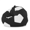 Крісло мішок М'яч Оксфорд 120см Студія Комфорту Великий Чорний + Білий