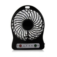 Вентилятор настільний Mini Fan XSFS-01 з акумулятором 18650 Black (007196)