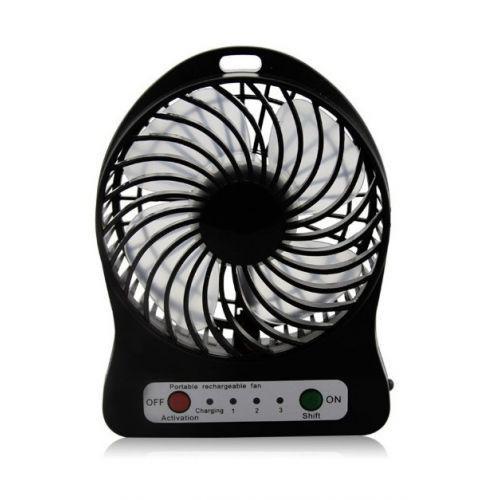 Вентилятор настільний Mini Fan XSFS-01 з акумулятором 18650 Black (007196) в інтернет супермаркеті PbayMarket!