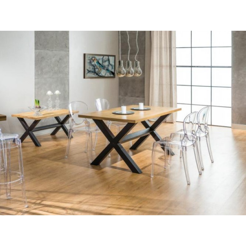 Обідній стіл у стилі Loft NS-1156 780x1600x700 мм Черный