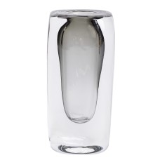 Ваза для квітів скляна Flower Season Мінімалізм 18.5 см Сірий (HP-10-17)