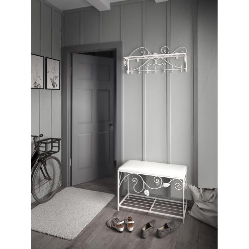 Комплект: вішалка/пуф Tenero Хілтон Білий (1594) Комплект: вішалка/пуф Tenero Хілтон Білий (1594)