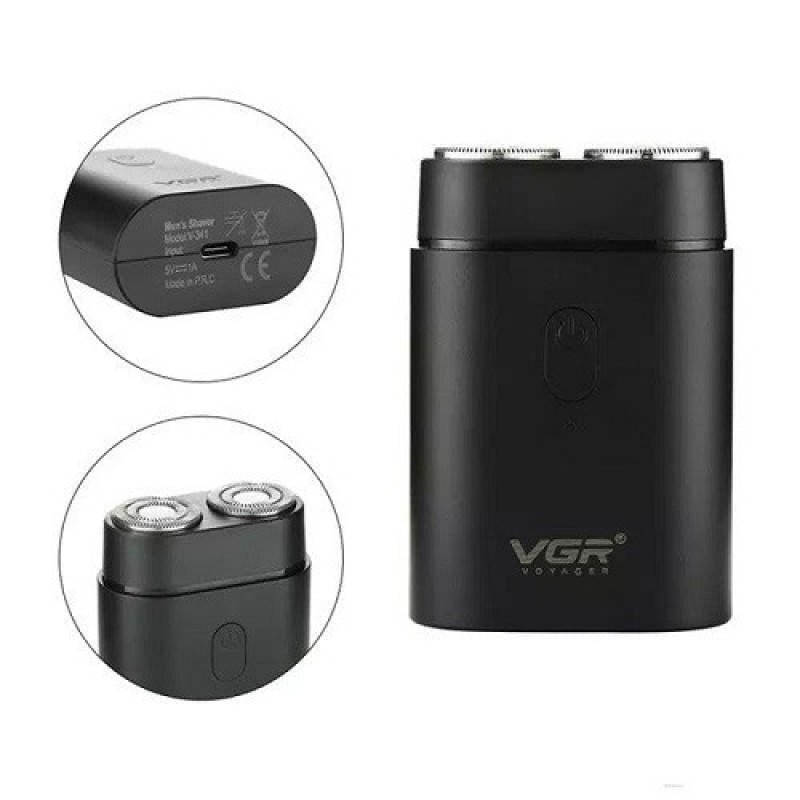 Бритва акумуляторна роторна портативна VGR V-341