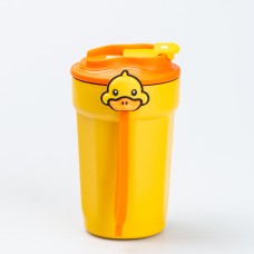 Термокружка Happy Life G. Duck 450 мл з кришкою на защіпці, жовта (HP28489)