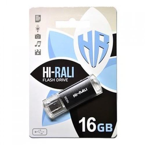 Флеш-накопичувач USB 16GB Hi-Rali Rocket Series Black (HI-16GBVCBK) в інтернет супермаркеті PbayMarket!