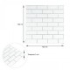 Самоклеюча стінова панель 3D Sticker Wall 700х700х4 мм Білий (D) SW-00001502