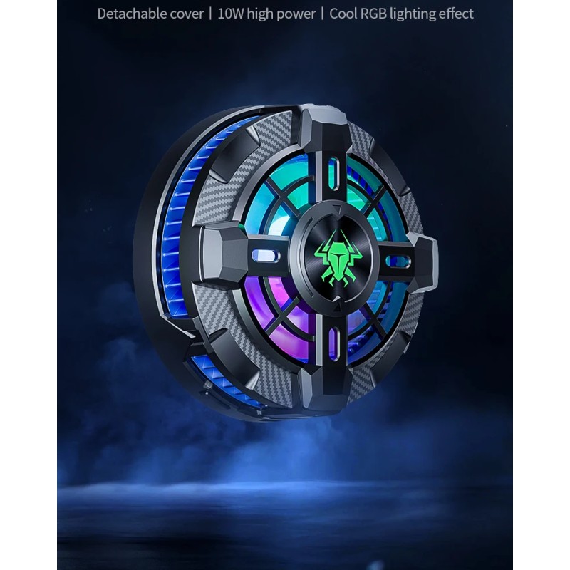 Магнітний напівпровідниковий кулер-радіатор із затискачем для смартфона активне охолодження Plextone EX2 PRO