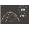 Намет Enero Holiday для 3 осіб 180 x 210 x 140 см Синьо-cірий (1055084)
