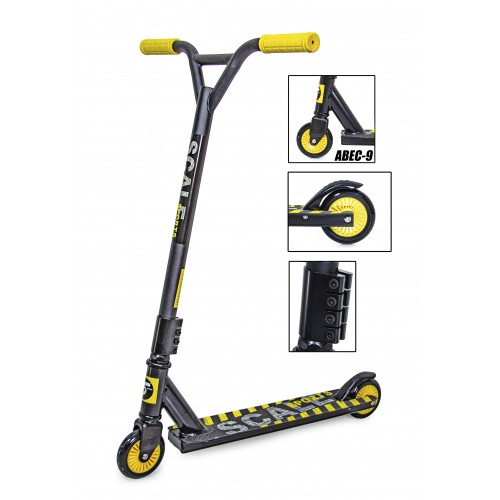 Труковий самокат Scale Sports Tornado. Black - Yellow (1519638675)
