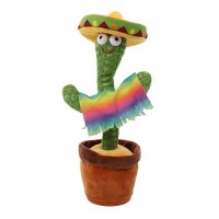 Танцюючий кактус-повторюшка Funny Toys Dancing Mexicano TikTok Cactus 31 см CPK 56683 Танцюючий кактус-повторюшка Funny Toys Dancing Mexicano TikTok Cactus 31 см CPK 56683