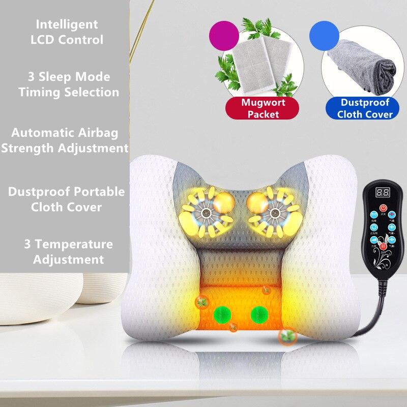 Подушка масажер для шиї Benbo А-3 Сірий (1886927891)