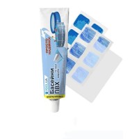 Ремонтний набір для басейнів із ПВХ InPool 33636 (клей 40 г, 3 види латок 10 х 15 см)