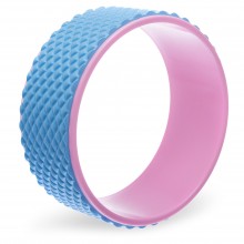 Кільце для йоги масажне FI-1749 Fit Wheel Yoga EVA, PP, р-р 33х14см Рожевий-блакитний (AN0736)