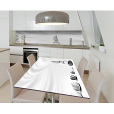 Наклейка 3Д вінілова на стіл Zatarga «Врівноважена галька» 650х1200 мм.