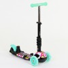 Самокат Best Scooter PU колеса, що світяться 5 в 1 Flowers 54 х 14 см Різнокольоровий (84219)