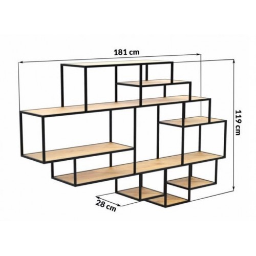 Навісна - настінна полиця у стилі LOFT (NS-1045) в інтернет супермаркеті PbayMarket!