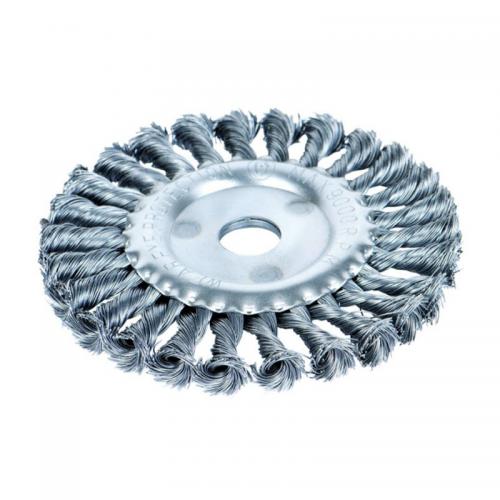 Щітка дротяна дископодібна Ø125мм Ø22.2мм (сталева кручена) SIGMA (9022121) Щітка дротяна дископодібна Ø125мм Ø22.2мм (сталева кручена) SIGMA (9022121)