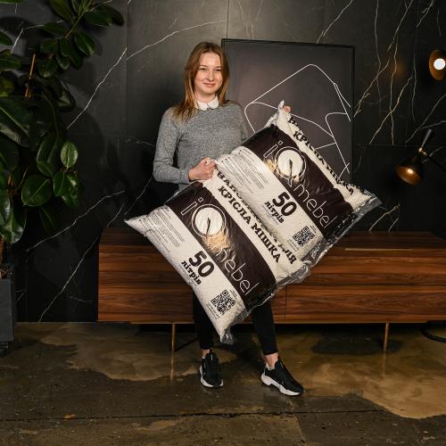 Оригінальний наповнювач 100л для крісла iQmebel. Комфортне впакування Оригінальний наповнювач 100л для крісла iQmebel. Комфортне впакування