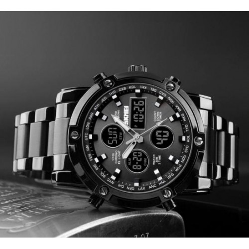 Наручний годинник чоловічий Skmei Molot Limited AllBlack Чорний (2191) Наручний годинник чоловічий Skmei Molot Limited AllBlack Чорний (2191)