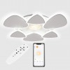 Стельова LED люстра Sunlight 5889/3+3 Білий