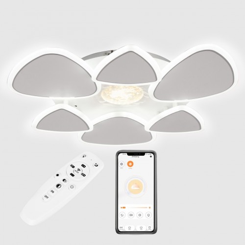 Стельова LED люстра Sunlight 5889/3+3 Білий