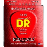 Струни для акустичної гітари 6 шт DR RDA-13 Red Devils Phosphor Bronze Acoustic Guitar Strings Medium-Heavy 13/56 Струни для акустичної гітари 6 шт DR RDA-13 Red Devils Phosphor Bronze Acoustic Guitar Strings Medium-Heavy 13/56