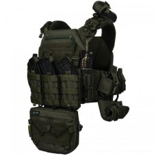 Плитоноска тактична зі швидким скиданням з підсумками No Brand Warmor Gen.3 Pro Max One Size Оливковий (2396567750)
