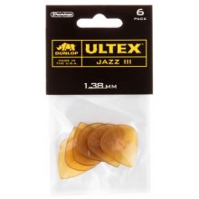 Медіатори Dunlop 427P1.38 Ultex Jazz III Player's Pack 1.38 mm (6 шт.)