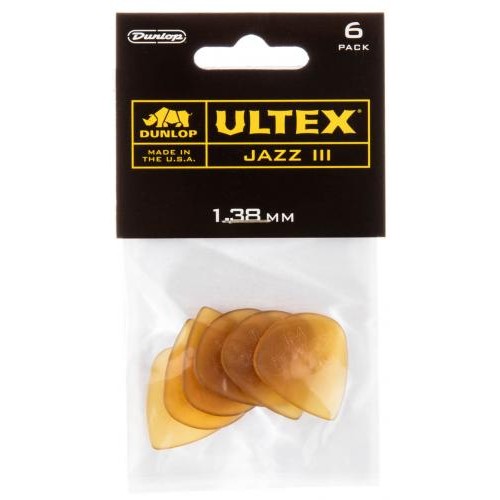 Медіатори Dunlop 427P1.38 Ultex Jazz III Player's Pack 1.38 mm (6 шт.) Медіатори Dunlop 427P1.38 Ultex Jazz III Player's Pack 1.38 mm (6 шт.)