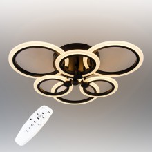 Стельова LED люстра світлодіодний світильник Sunlight чорний 5333/3+3
