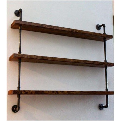 Полиці навісні з труб GoodsMetall у стилі LOFT 800х900х200 ПТ4 Полиці навісні з труб GoodsMetall у стилі LOFT 800х900х200 ПТ4