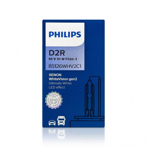 Ксенонова лампа Philips 85126WHV2C1 D2R 85V 35W P32d-3 WhiteVision gen2 5000K