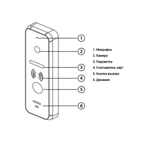Виклична панель Neolight Optima ID FHD White Виклична панель Neolight Optima ID FHD White