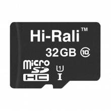 Карта пам'яті MicroSDHC 32GB UHS-I Class 10 Hi-Rali (HI-32GBSD10U1-00)