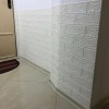 Самоклеюча декоративна 3D панель 3D Loft Під білу матову цеглу в рулоні 3080x700x3 мм
