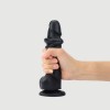 Реалістичний фалоімітатор Strap-On-Me Sliding Realistic Skin Dildo Black - M, ефект рухливої шкіри в інтернет супермаркеті PbayMarket!