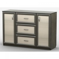 Комод Тиса Мебель АКМ-63 1 Венге Дуб молочний 45x90x140 см Комод Тиса Мебель АКМ-63 1 Венге Дуб молочний 45x90x140 см