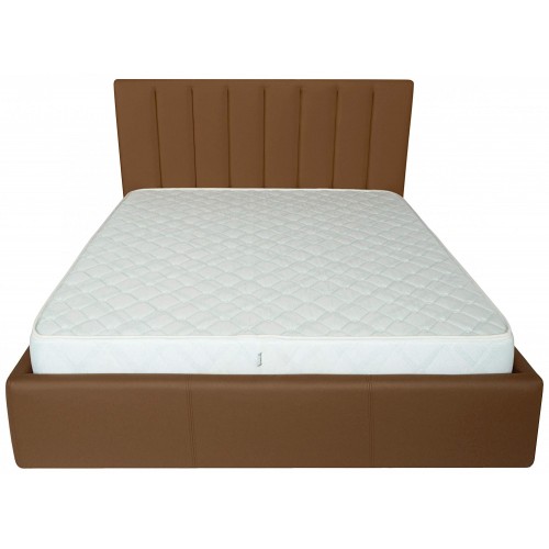 Ліжко двоспальне Richman Санам 180 х 200 см Флай 2213 A1 З підйомним механізмом та нішою для білизни Світло-коричневе
