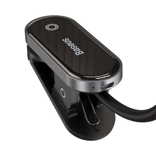 Універсальна акумуляторна LED лампа на кліпсі Baseus Comfort Reading Mini Clip Lamp DGRAD-0G (Темно-сіра)