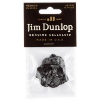Медіатори Dunlop 483P02MD Genuine Celluloid Black Pearloid Medium Player's Pack (12 шт.) Медіатори Dunlop 483P02MD Genuine Celluloid Black Pearloid Medium Player's Pack (12 шт.)