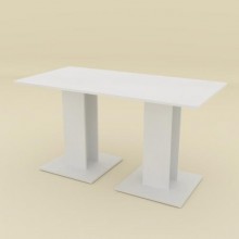 Стіл обідній КС-8 Компанит Білий (new1-214)