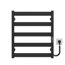 Рушникосушарка електрична Silvia П5 500х600 E Deffi Чорний JD04 (A.SV.60.50.5.E.B.R.2)