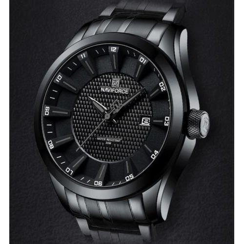 Наручний годинник чоловічий NaviForce Perfect Чорний (3109)
