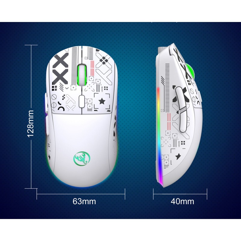 Миша бездротова Imice HYSJ Т90 2.4G + Bluetooth White