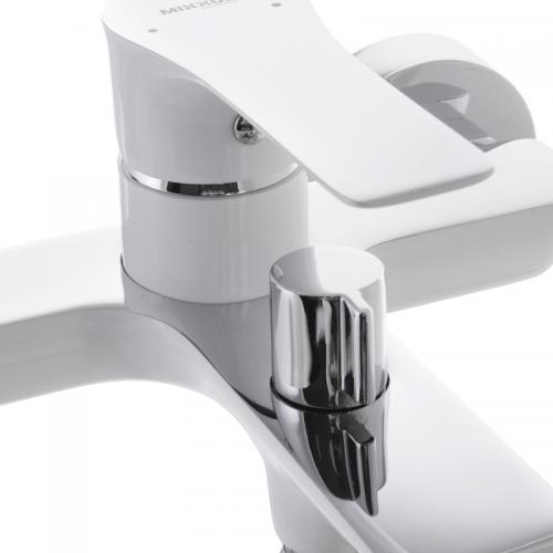 Змішувач для ванни з коротким виливом Mixxus Premium Eva 009 Euro Білий (MI5811) Змішувач для ванни з коротким виливом Mixxus Premium Eva 009 Euro Білий (MI5811)